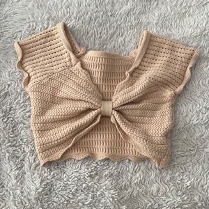 cropped crochet top